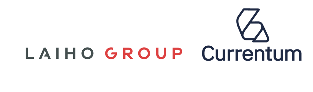 Laiho Group ja Currrentum logot rinnakkain